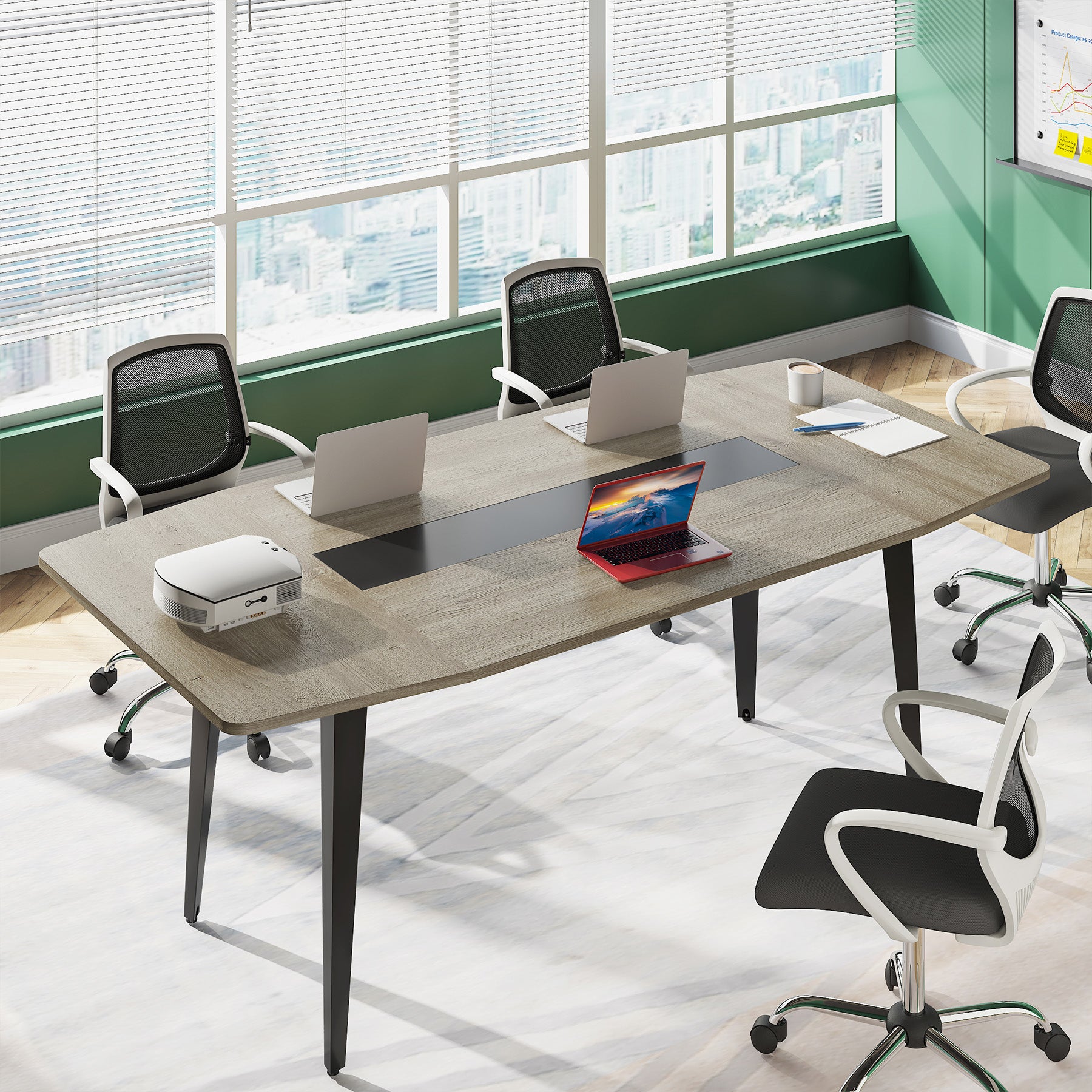6FT / 8FT Boat Shaped Conference Table